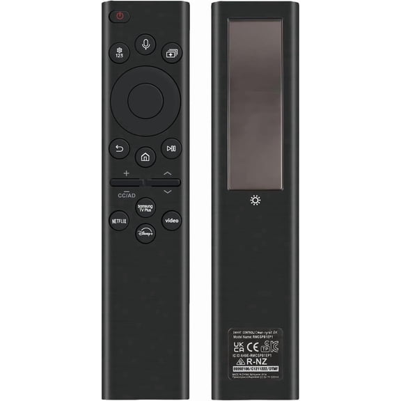 Rechargeable TV Remote for Smart TVs, Replacement for All 2019-2026 TV Remote Control with Voice Control. USB-C Fast Charging. Solar Charging. 2-Year Warranty.