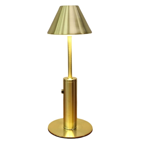 Rechargeable Table Lamp Battery 2W Bar Decor Study Work Dinner Restaurant , Umbrella Gold