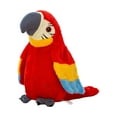 thumbnail image 1 of Rechargeable Talking Parrot Plush Toy Repeat What You Say Recording Stuffed Bird, Interactive Cute Soft Animal for Home Office Desktop, Easter Birthday Thanksgiving Gift, 1 of 7