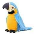 thumbnail image 1 of Rechargeable Talking Parrot Plush Toy Repeat What You Say Recording Stuffed Bird, Interactive Cute Soft Animal for Home Office Desktop, Easter Birthday Thanksgiving Gift, 1 of 8