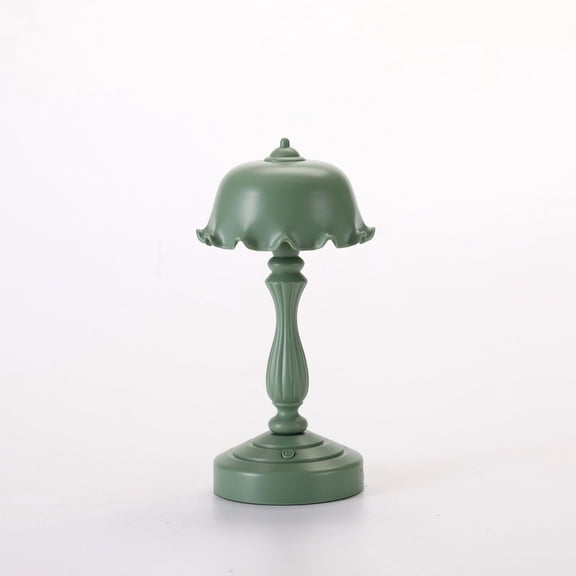 Rechargeable USB Desk Lamp Night Light with Dimmable Touch Control, Vintage Style Table Lamp, Portable Plastic PVC Bedside Lighting B