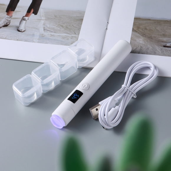 Lampe à Ongles UV/LED Portable Et Rechargeable USB - Design Avec Miroir - Mini Format Pratique