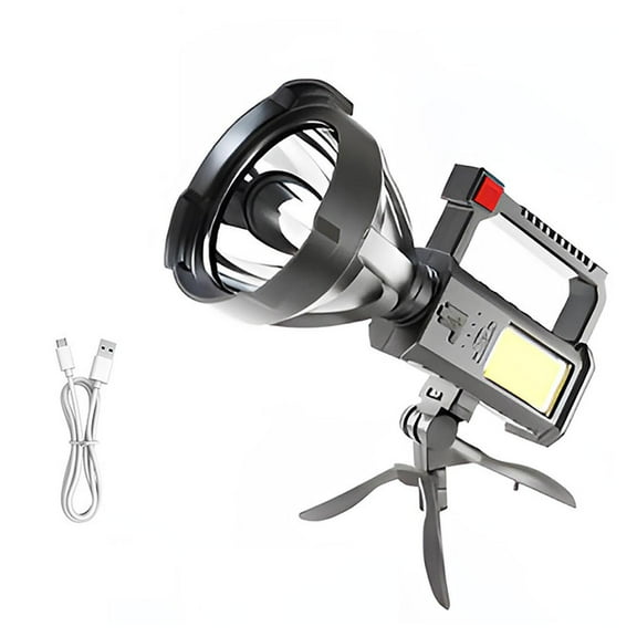 Rechargeable USB Outdoor Searchlight Powerful Portable Flashlight For Camping Hiking Emergency Exploration And Adventure