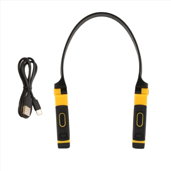 Rechargeable USB Reading Lamp Neck Book Light, 2 Brightness Levels, Bendable Arms for Reading, Camping, Repairing