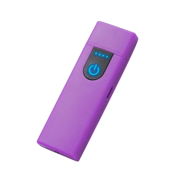 Rechargeable USB Windproof Plasma Lighter with Battery Indicator, Smart Touch Induction, Safe Flameless Electric Candle Lighter for Travel and Gift