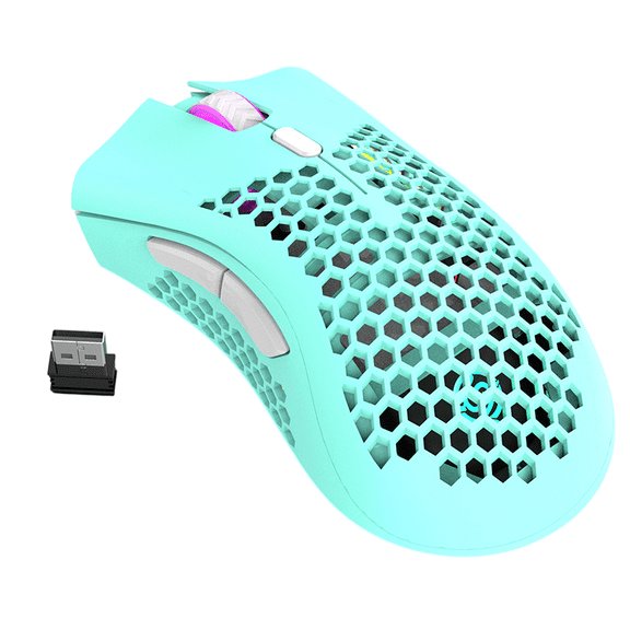 Rechargeable Vertical Wireless Mouse with Silent Click and RGB Backlight