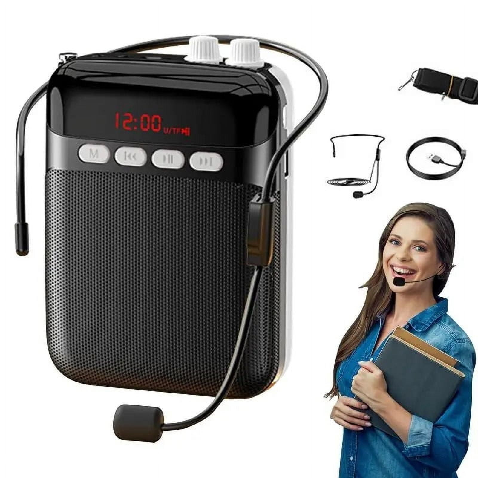 Rechargeable Voice Amplifier for Teachers Pa System Speaker with Clear Sound Long Battery Life ,Crystal-Clear Sound