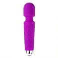 thumbnail image 1 of Rechargeable Wand Massager for Women, Electric Handheld Massager, 20 Vibration Modes and 8 Speeds, Waterproof, Quiet, Cordless, for Neck Shoulder Back Foot Muscle Body Massage, Sport Recovery,Purple, 1 of 4