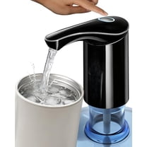Rechargeable Water Dispenser Pump for 5 Gallon Bottle, Electric USB-C Large Flow Water Jug Dispenser, Portable Automatic Submersible Bottle Pump Silent Operation for Camping Home Office