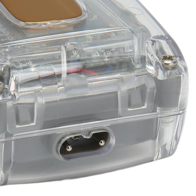 Rechargeable Waterproof Electric Hair Trimmer with LED Screen, Painless and Hypoallergenic, Transparent Gray Color