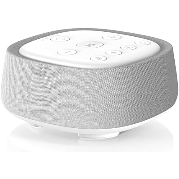 Rechargeable White Noise Machine with 28 Smoothing Sounds, Portable Sound Machine for Baby Kids Adult Sleeping, Auto-Off Timer, 32 levles of Volume Noise Machine Therapy for Home, Office, Travel