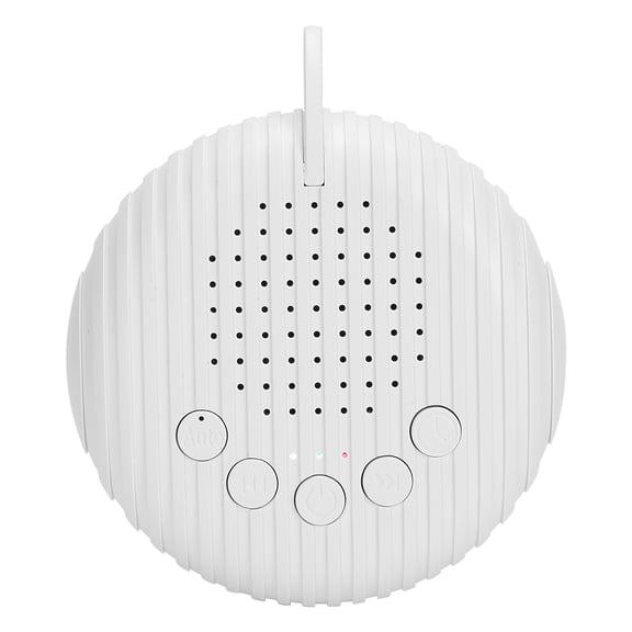 Rechargeable White Noise Machine Portable Timing Sleep Sound Therapy Device with Lanyard & 10 Soothing Sounds for Travel Home Office 4.7 x 4.7 x 1.6 inches / 12 x 12 x 4 cm