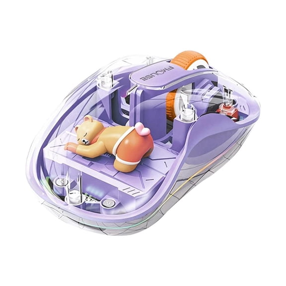 Rechargeable Wireless Bluetooth Mouse with Long Battery Life, Silent Design for Desktop and Laptop Use