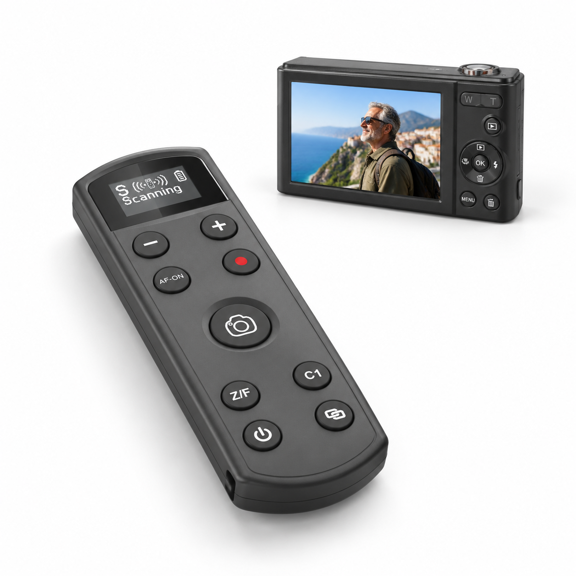 Rechargeable Wireless Camera Shutter Remote Control for Cameras