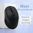 thumbnail image 1 of Rechargeable Wireless Gaming Mouse 2.4G Bluetooth-Compatible Wireless Mouse USB Silent Gamer Mice For Computer Laptop Mac Tablet, 1 of 10