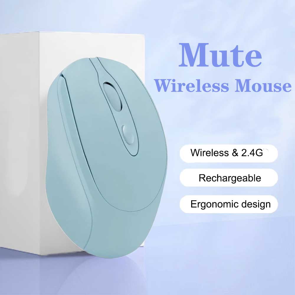 Rechargeable Wireless Gaming Mouse 2.4G Bluetooth-Compatible Wireless ...