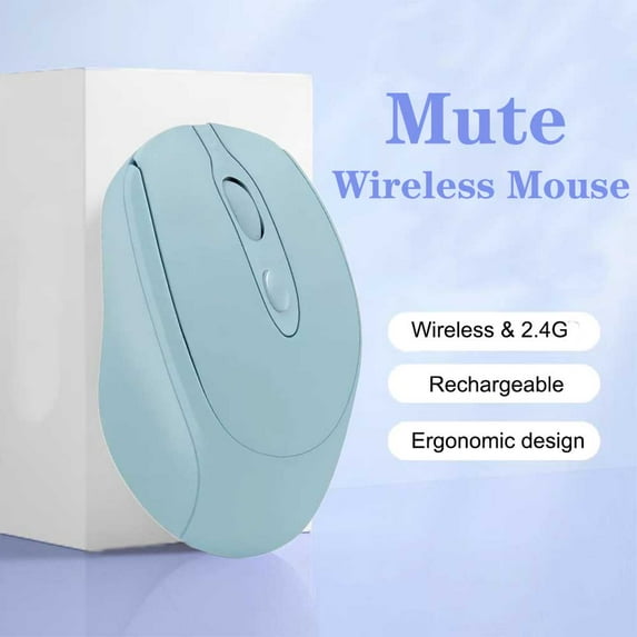 Rechargeable Wireless Gaming Mouse 2.4G Bluetooth-Compatible Wireless Mouse USB Silent Gamer Mice For Computer Laptop Mac Tablet