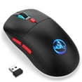 thumbnail image 1 of Rechargeable Wireless Gaming Mouse 2.4G Computer Mouse with Adjustable DPI, Colorful Light, Side Buttons, Ergonomic Optical Mice for PC, Laptop,Gamer PS4 Xbox One Xbox 360,Black, 1 of 9