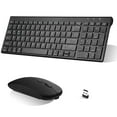 thumbnail image 1 of Rechargeable Wireless Keyboard Mouse, UrbanX Slim Thin Low Profile Keyboard and Mouse Combo with Numeric Keypad Silent Keys for nubia Red Magic 6 Pro - Black, 1 of 7