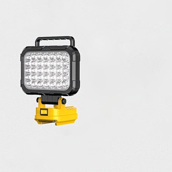 Rechargeable Wireless LED Work Light, Ultra-bright Construction Floodlight, for Dewalt 20V Maximum Battery, Suitable for Mechanical Maintenance, Vehicle Repair, Garage, Workshop And Camping Scenarios