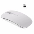 thumbnail image 1 of Rechargeable Wireless Mouse,ZMART 2.4G Slim Mute Silent Click Noiseless Optical Mouse with USB Receiver (Stored at Bottom of The Mouse) Compatible with Notebook, PC, Laptop, Computer, MacBook-Silver, 1 of 7
