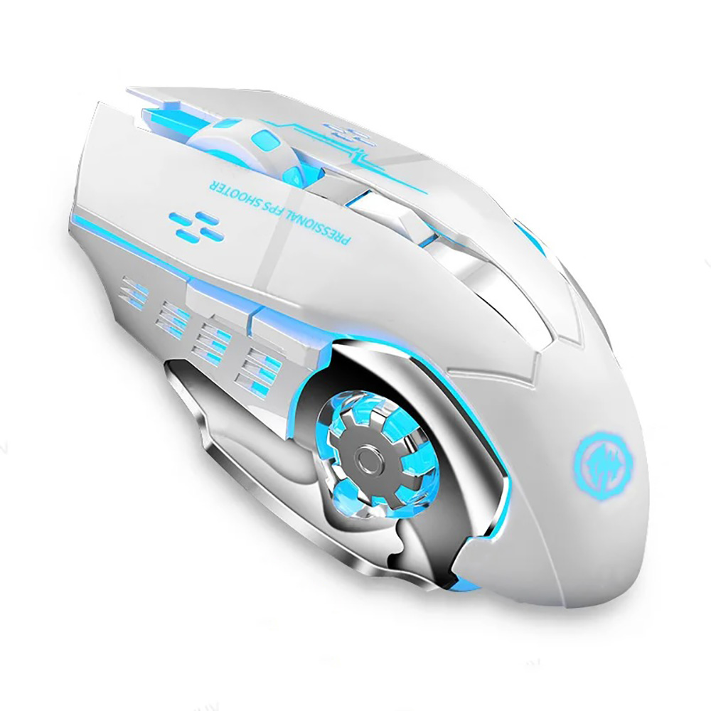 Rechargeable Wireless Mouse 2.4GHz USB Bluetooth Backlight Mouse ...