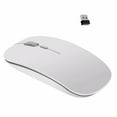 thumbnail image 1 of Rechargeable Wireless Mouse,ZMART 2.4Ghz Silent Computer Office Portable Slim Optical Mouse with USB Receiver Computer Mouse, 3-Level Adjustable DPI for Notebook/PC/Laptop/Computer/Macbook-White, 1 of 7
