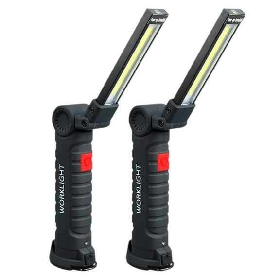 Rechargeable Work Lights,1200mAh LED Work Light with Magnetic Base and 360 Rotation Stand,5 Modes Cordless Battery Powered Mechanic Light,for Car Repair, Home, Garage,BBQ,Camping
