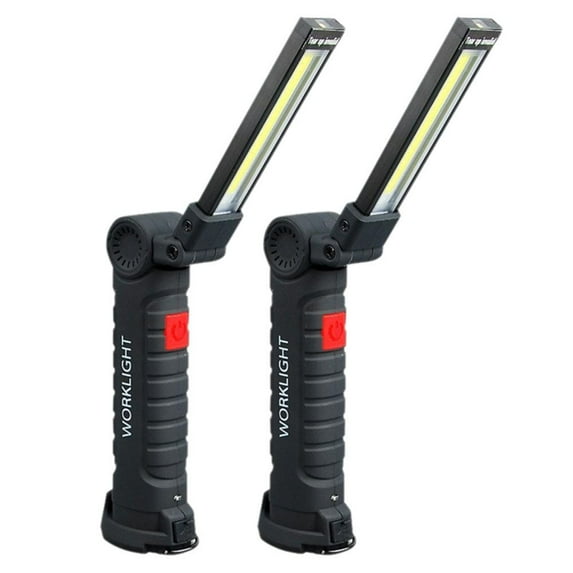 Rechargeable Work Lights,1200mAh LED Work Light with Magnetic Base and 360 Rotation Stand,5 Modes Cordless Battery Powered Mechanic Light,for Car Repair, Home, Garage,BBQ,Camping