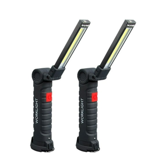 Rechargeable Work Lights,1200mAh LED Work Light with Magnetic Base and 360 Rotation Stand,5 Modes Cordless Battery Powered Mechanic Light,for Car Repair, Home, Garage,BBQ,Camping