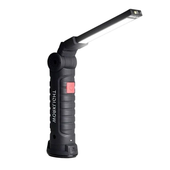 Rechargeable Work Lights LED Torch Work Light BBQ Grilling Accessories with Magnetic Base & Hanging Hook, 360Rotate 5 Modes Magnetic Grill Flashlights for Car Repair Garage Emergency Camping