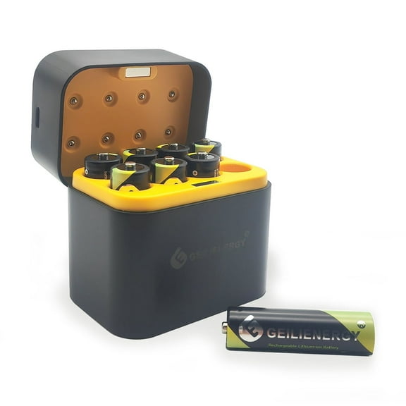 Rechargeable aa Batteries Lithium 8 Pack with Fast Charger,1.5V 3000mWh High Capacity Double A Battery,Constant Output Li-ion Double a Batteries(Charger+8 Pack)