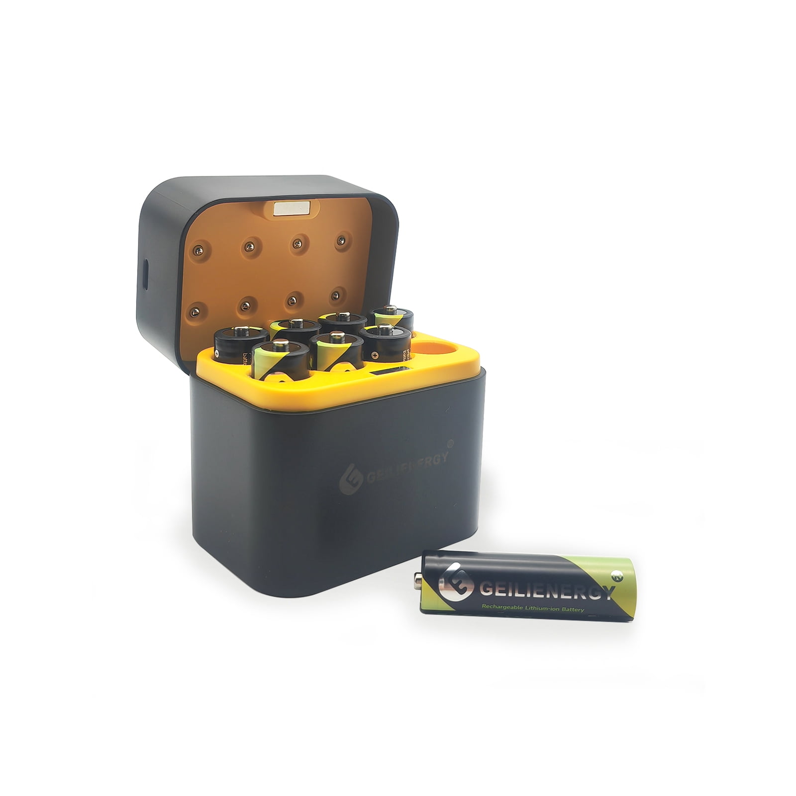 Rechargeable aa Batteries Lithium 8 Pack with Fast Charger,1.5V 3000mWh ...