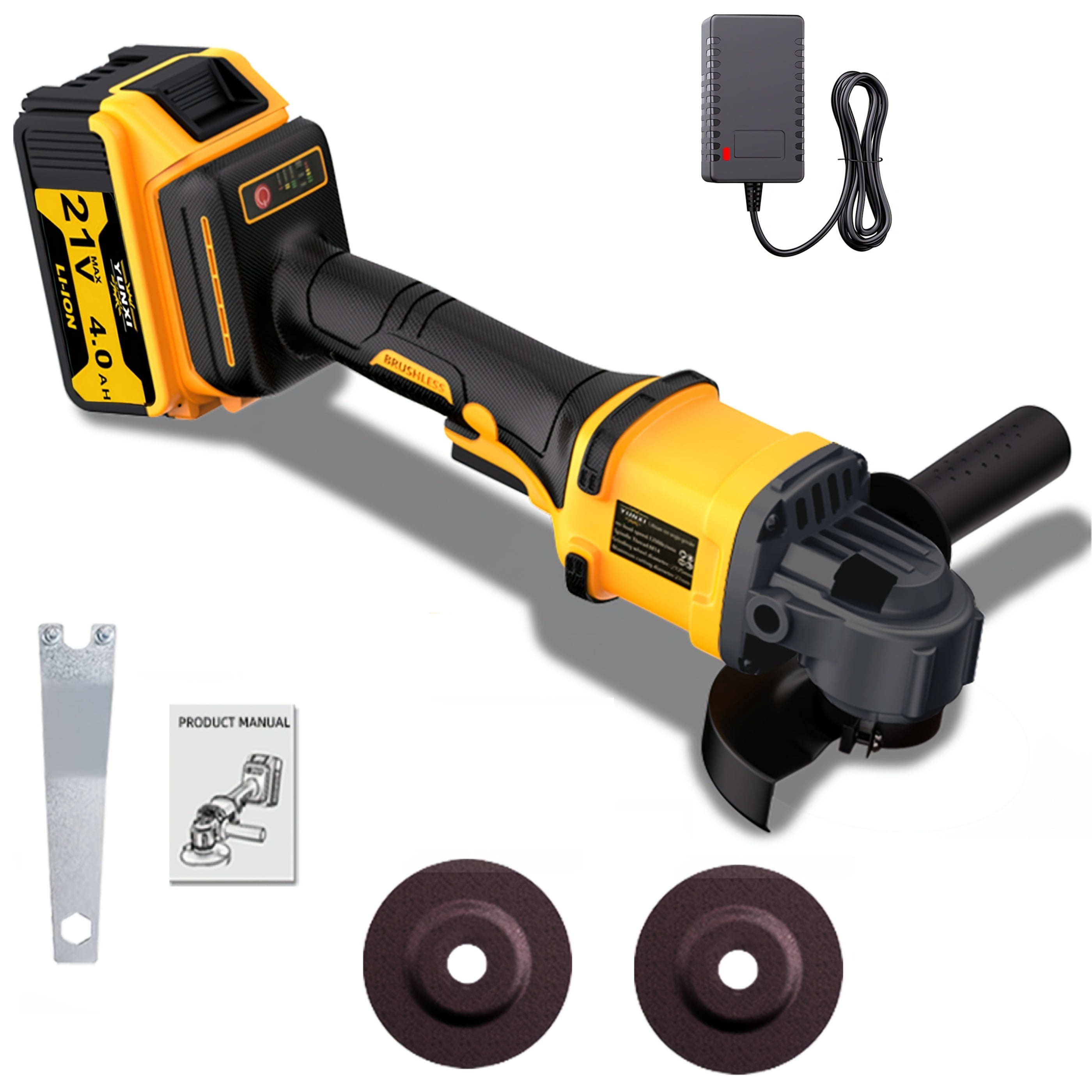 Rechargeable angle grinder 2026 new model, cordless polishing machine, equipped with ion battery