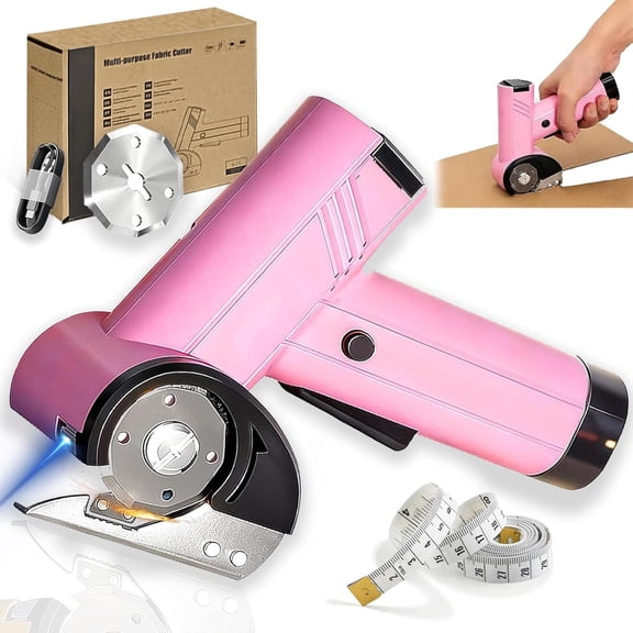 Rechargeable high-speed cardboard cutting machine, cordless electric scissors with LED light, suitable for cardboard, fabric, leather, carpet, and plastic.