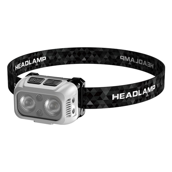 Rechargeable induction headlamp, portable, strong light, ultra-bright, night fishing light, outdoor cycling, mountaineering, lightweight, head-mounted, electric torch headlamp