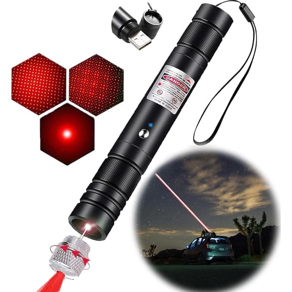 Rechargeable red laser pointer, suitable for TV, LED, LCD screen presentations and office outdoor structures, green light