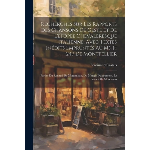 Recherches Sur Les Rapports Des Chansons De Geste Et De L'pope Chevaleresque Italienne, Avec Textes Indits Emprunts Au Ms. H 247 De Montpellier: Parties Du Renaud De Montauban, Du Maugis D'aigremo