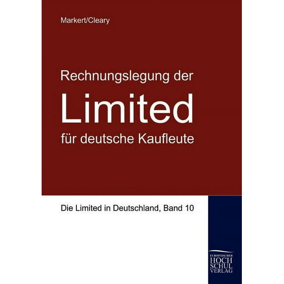 Rechnungslegung Der Limited Far Deutsche Kaufleute : Die Limited in Deutschland