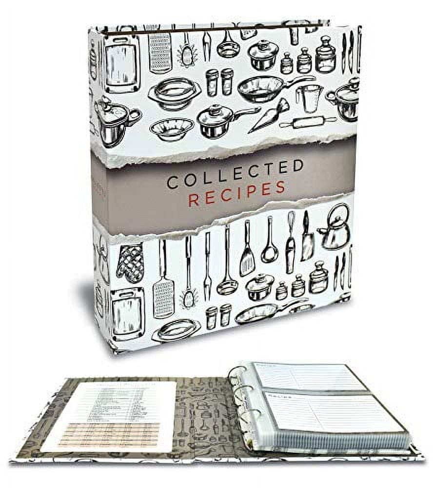 Recipe Binder Set by Better Kitchen Products 8.5x9.5 3 Ring Binder