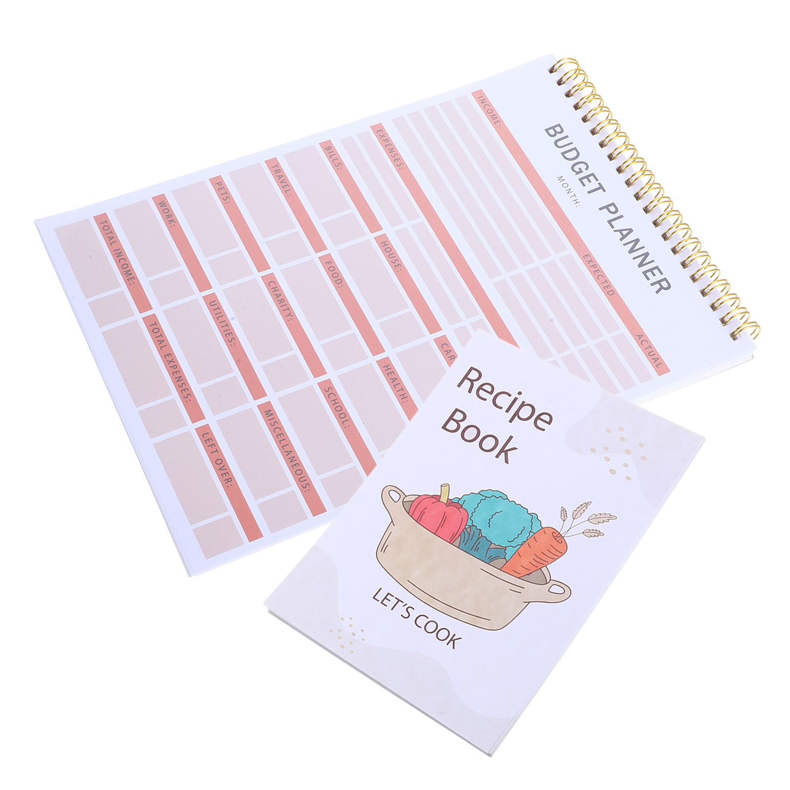 Recipe Book Binder Notebook Things to Do Notepad Recipe Writing Planner