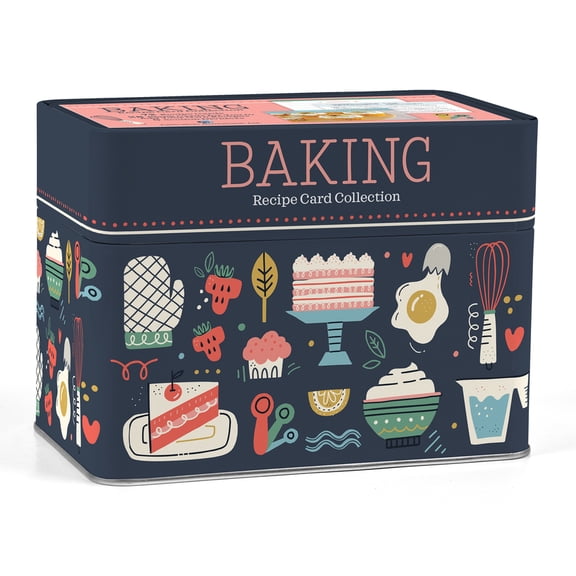 Recipe Card Collection Tin Baking Recipe Card Collection Tin: 72 Recipe Cards + 28 Blank Cards to Write Your Own Recipes + 5 Tabbed Sections, (Hardcover)