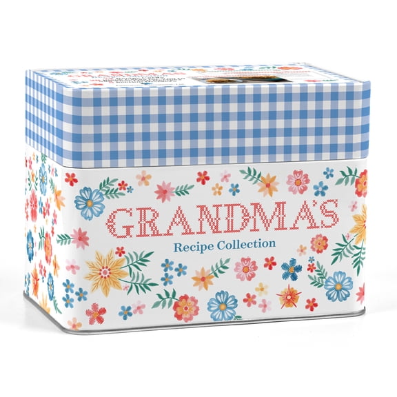 Recipe Card Collection Tin Grandma's Recipes - Recipe Card Collection Tin: 72 Recipe Cards + 28 Blank Cards to Write Your Own Recipes + 5 Tabbed Se, (Hardcover)
