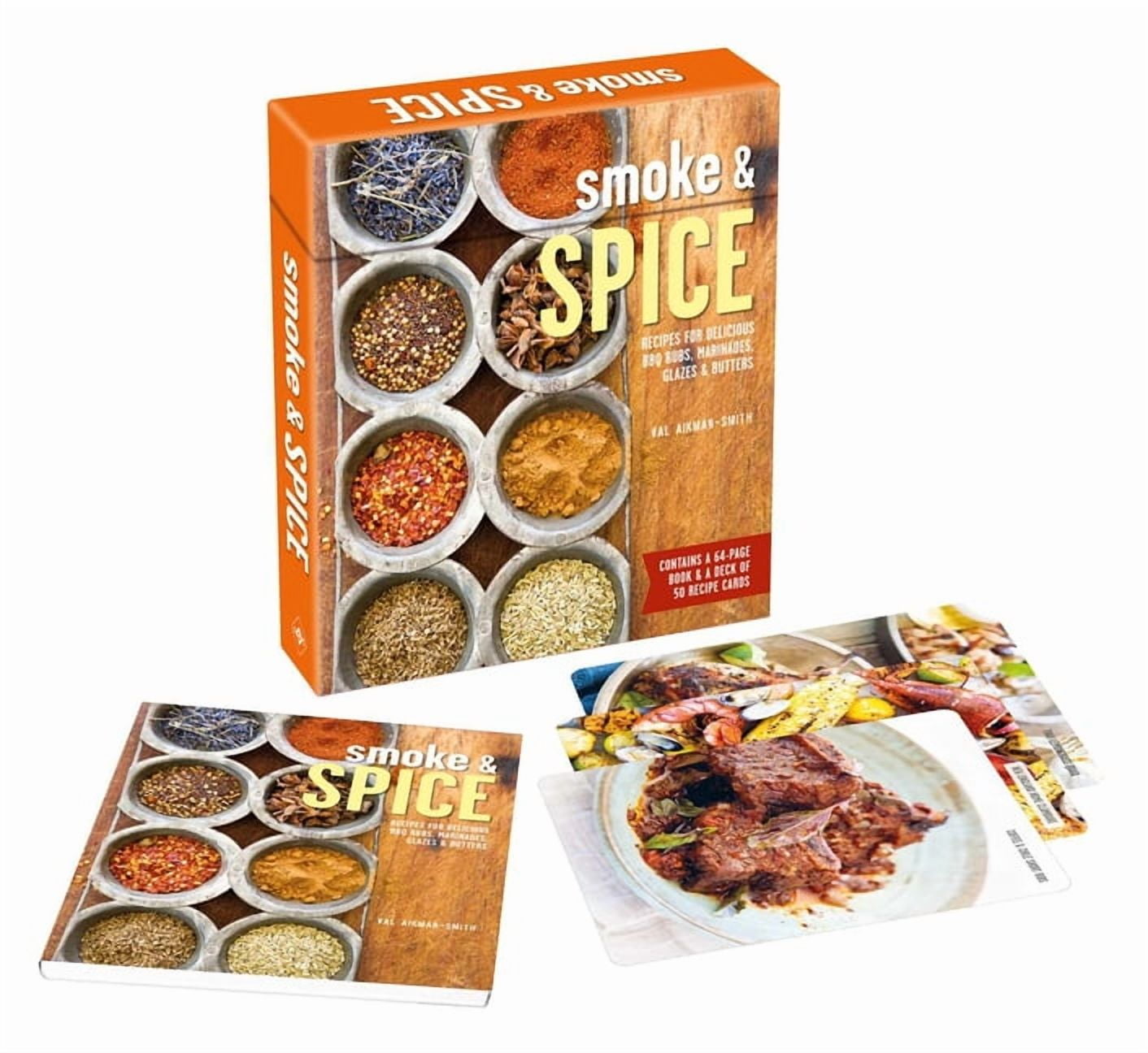 Recipe Card Decks Smoke & Spice Deck: 50 Recipe Cards for Delicious BBQ Rubs, Marinades, Glazes & Butters, Book 3, (Paperback)