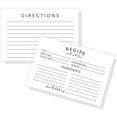 thumbnail image 1 of Recipe Instruction Cards  50  4 x 6 inches Postcard Size  Recipe Index Cards for Kitchen Supplies, Recipe Box, Housewarming Gift, Wedding Shower, Bridal Shower  Simple Minimalist Design, 1 of 9