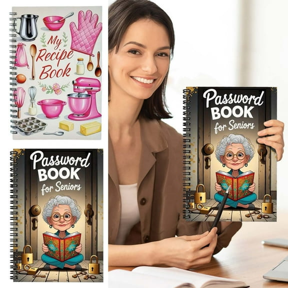 Recipe Notebook Spiral Bound | Cute Style Coil Notebook for Recording Recipes | Durable Paper | Convenient Writing | Easy Page Turning | 1 Pack | 8.3 x 5.5 in