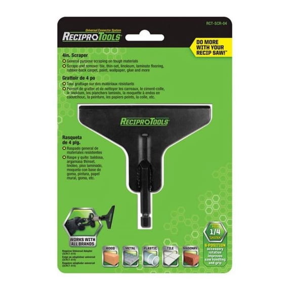 Recipro Tools RCT-SCR-04 4 in. Recip Scraper Tool