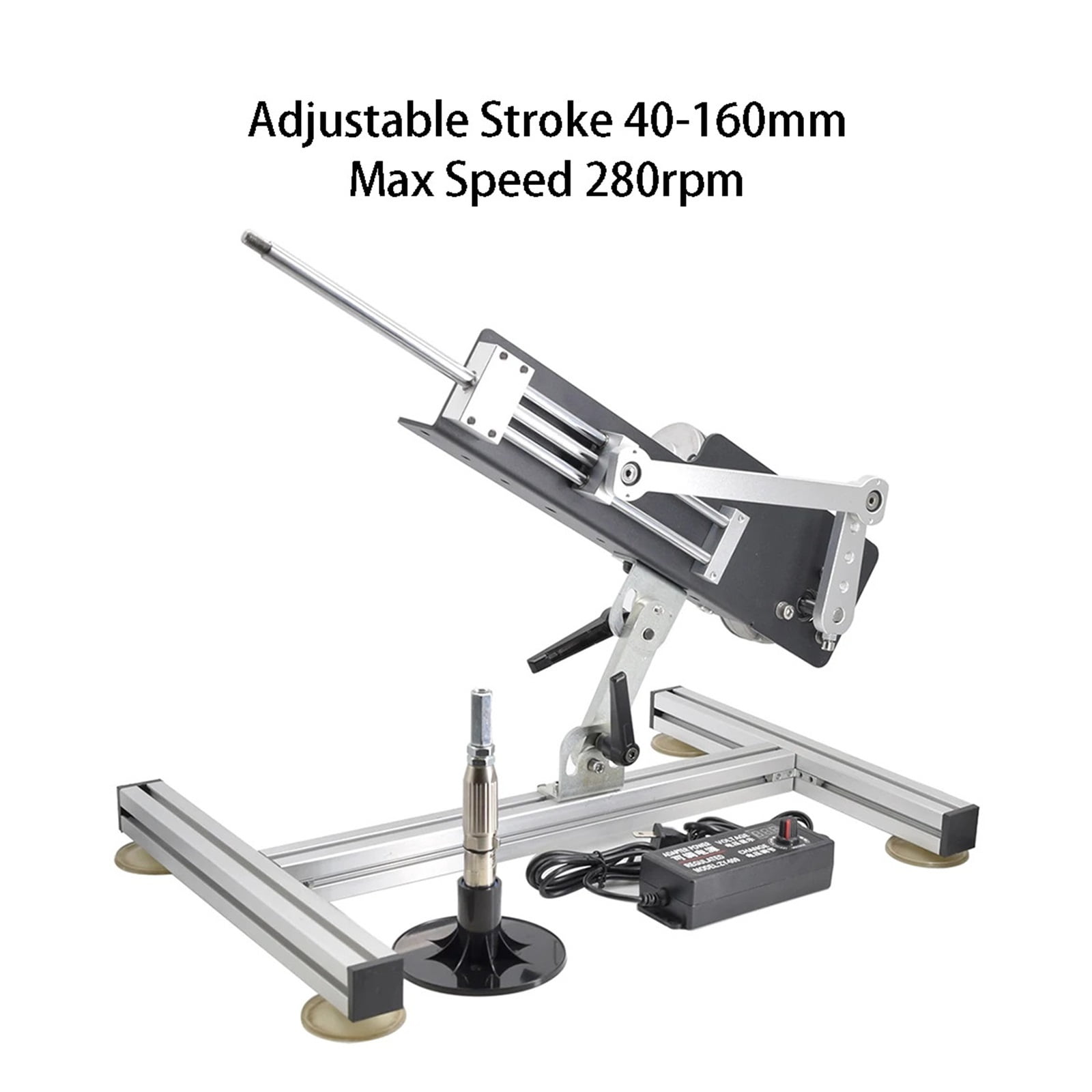 Reciprocating Push Rod Kit Stroke 40-160mm High Power 80W Motor Max Force 12.5KG Power Supply With Speed Regulation