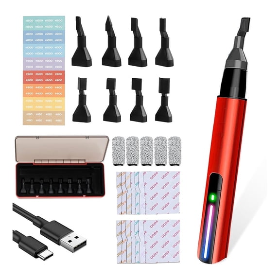 Reciprocating Sander, Mini Detail Sander Tool, USB Quick Charging Electric Sanding Pen for Grinding Polishing Crafts