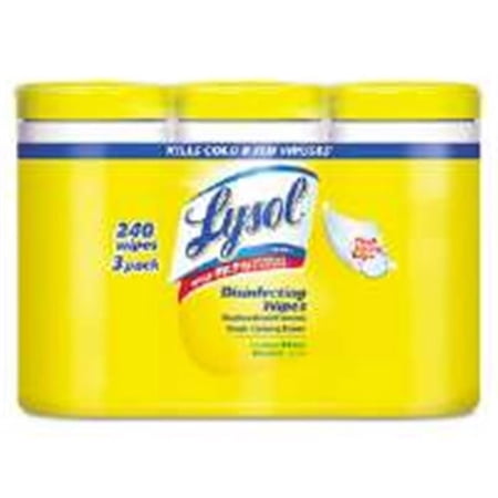 Reckitt Benckiser 19200-84251 Disinfecting Wipes - Lemon and Lime Blossom - 7 x 8